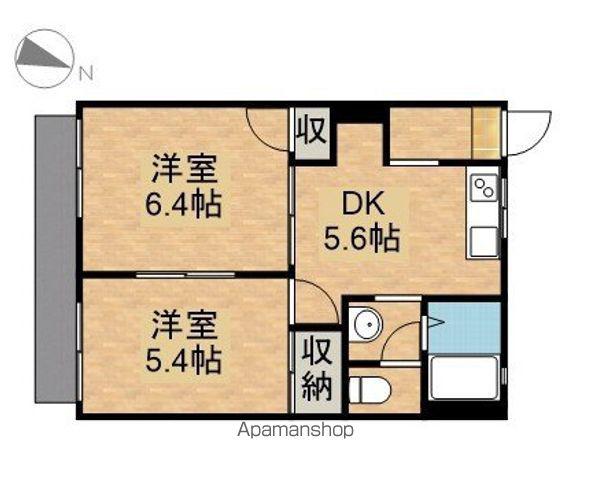 パティオⅠ(2K/1階)の間取り写真