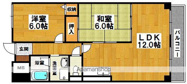 ルミネ羽衣(2LDK/2階)の間取り写真