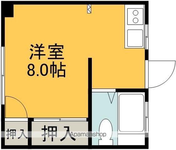 石坂宮西コーポ(ワンルーム/1階)の間取り写真