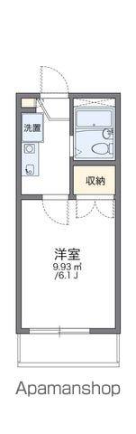 レオパレスドミールネグレスコ(1K/2階)の間取り写真