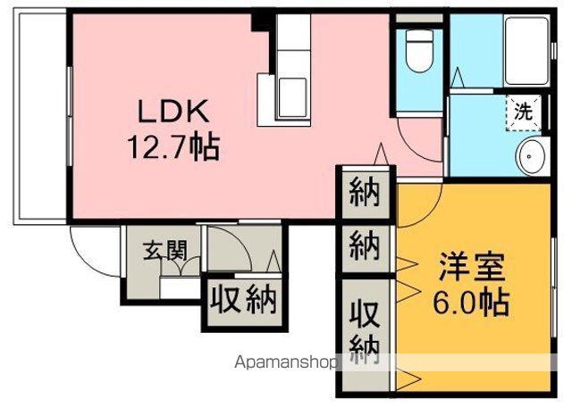 コンフォートレボヌールⅡ(1LDK/1階)の間取り写真