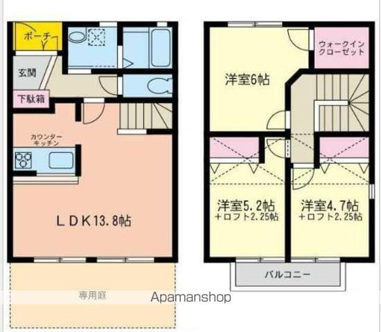 グランドール丸山台Ｂ棟(3LDK)の間取り写真