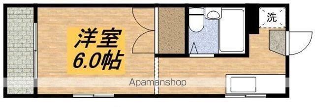 ツバキハウス(1K/1階)の間取り写真