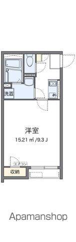 クレイノラーナⅡ(1K/1階)の間取り写真