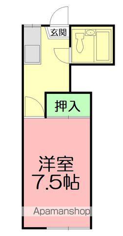 ムツミハイツ(1K/1階)の間取り写真