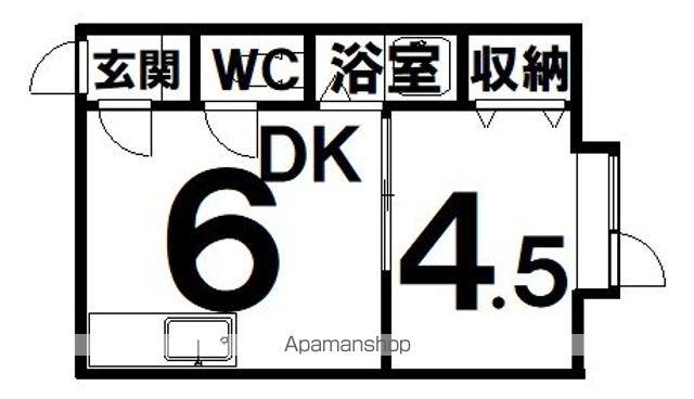 エレガンスハイツ(1DK/1階)の間取り写真