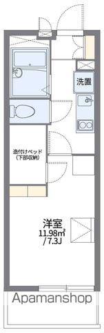 レオパレスノザンファンⅡ(1K/1階)の間取り写真