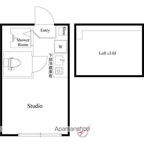 ハーモニーテラス池袋Ⅲ(ワンルーム/1階)の間取り写真