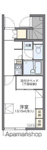 レオパレスさくらハイツ(1K/1階)の間取り写真