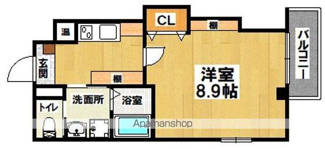 エヌエムスワサントセット・ウエスト(1K/3階)の間取り写真