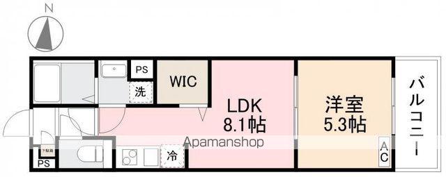 FONTANA(1LDK/1階)の間取り写真