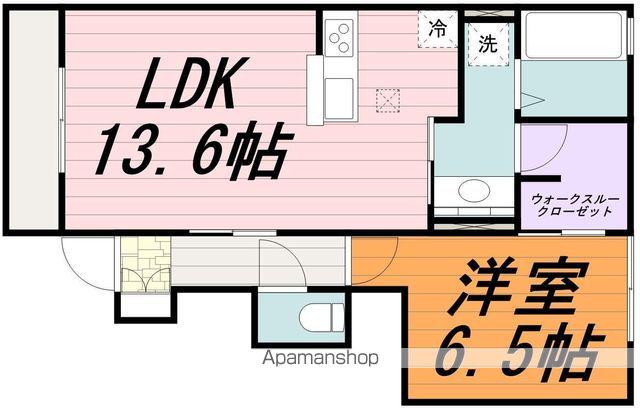 CREAⅠ(1LDK/1階)の間取り写真