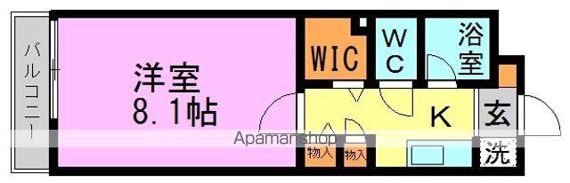 フェリーチェ高円寺(1K/3階)の間取り写真