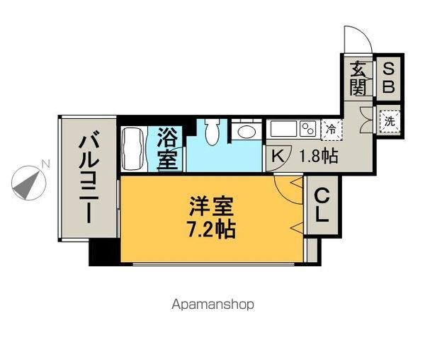 ナビールコート白金(1K/10階)の間取り写真