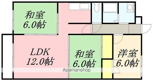 ロクゴーリーブル梁川(3LDK/5階)の間取り写真