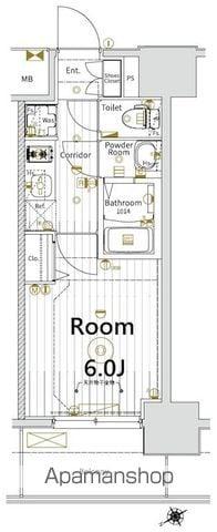メイクスアート新栄Ⅲ(1K/11階)の間取り写真
