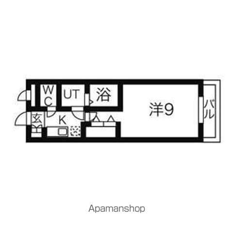 ノビリティマルユウ(ワンルーム/3階)の間取り写真