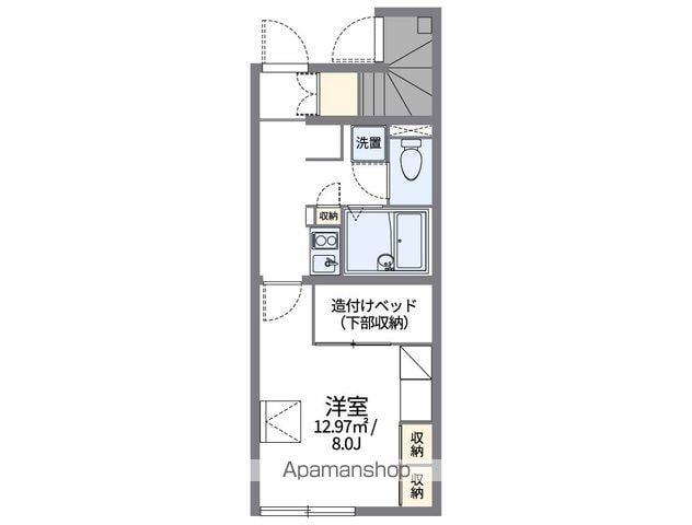 レオパレス九蔵(1K/1階)の間取り写真