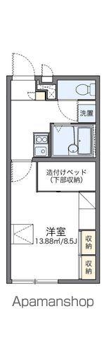 レオパレスとよおか(1K/2階)の間取り写真