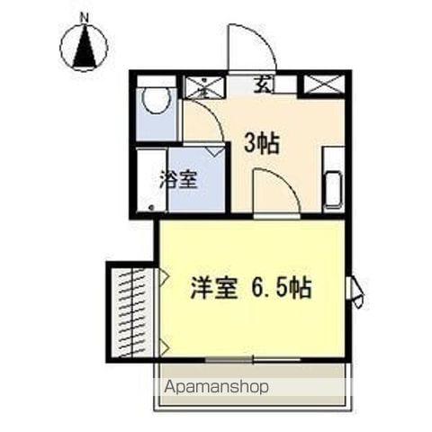 ルミエールHONGO(1K/1階)の間取り写真