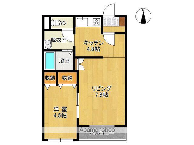 ピュアメゾン(1LDK/1階)の間取り写真