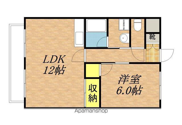 ソフィアケートヨコカワ(1LDK/3階)の間取り写真