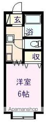 オーパ大門(1K/2階)の間取り写真