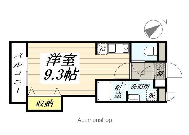 ツーハウゼ鹿嶋(ワンルーム/3階)の間取り写真