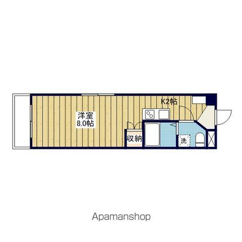 カローラ清水町(1K/9階)の間取り写真