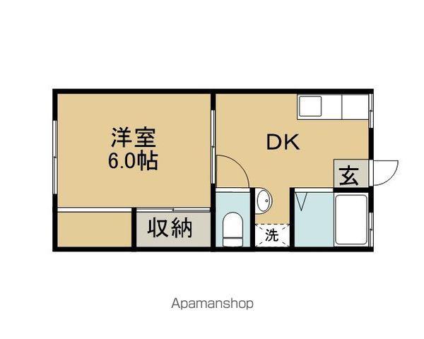 サンシティ武田NO1(1DK/2階)の間取り写真