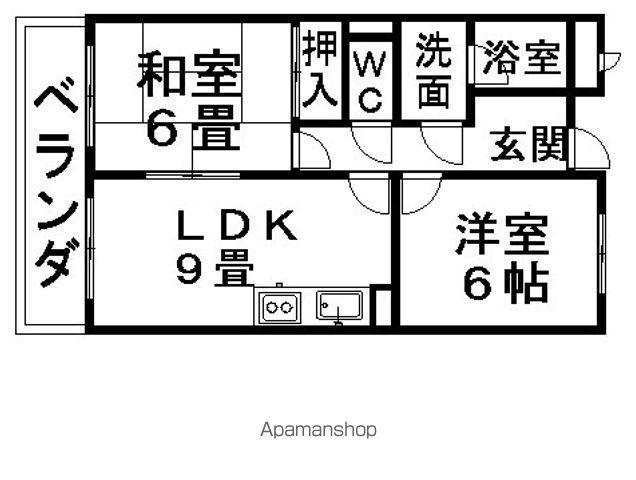 リンピアハピネス(2LDK/3階)の間取り写真