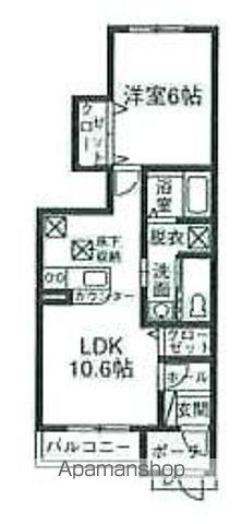 ウロジンゼⅠ(1LDK/1階)の間取り写真