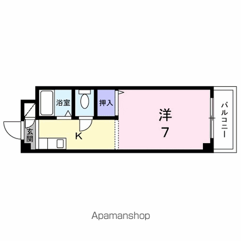 エクセレンスオガワ(ワンルーム/3階)の間取り写真