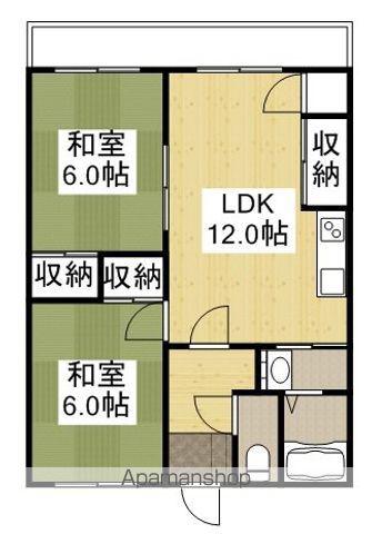 コージン田尾(2LDK/1階)の間取り写真