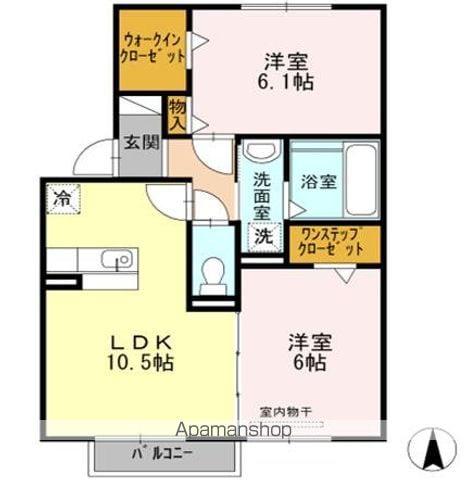 パストラル楠(2LDK/2階)の間取り写真