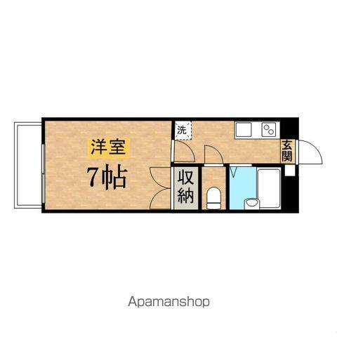 グリーンハイツ3(1K/1階)の間取り写真