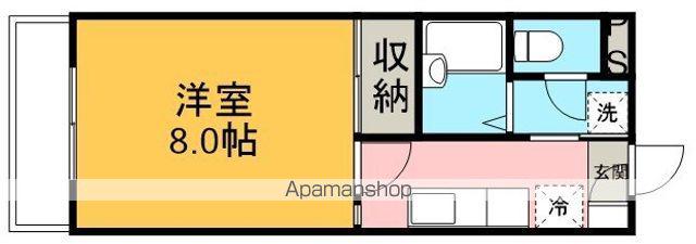 パークプラザⅠ(1K/3階)の間取り写真