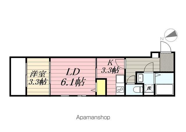 CHERIM香住ケ丘(1LDK/1階)の間取り写真