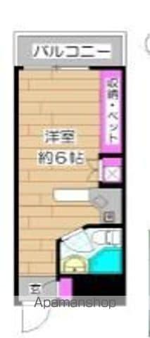 ラ・パルフェ・ド・シャテーニュ NO・2(ワンルーム/3階)の間取り写真