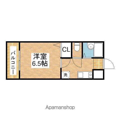 フォレストK2(1K/2階)の間取り写真