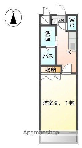 プロスペラーレ(1K/2階)の間取り写真