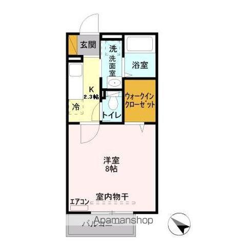 T-GATE(1K/2階)の間取り写真