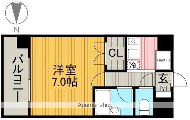 ビハ-ラ白壁(1K/5階)の間取り写真