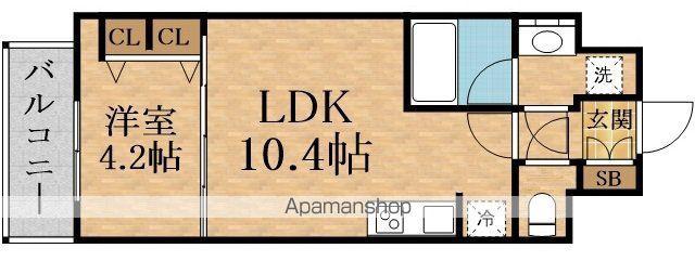 SPLENDIDE SHINOSAKA Ⅵ(1LDK/3階)の間取り写真