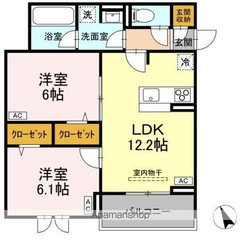 AUSPICIOUS HOUSE(2LDK/3階)の間取り写真