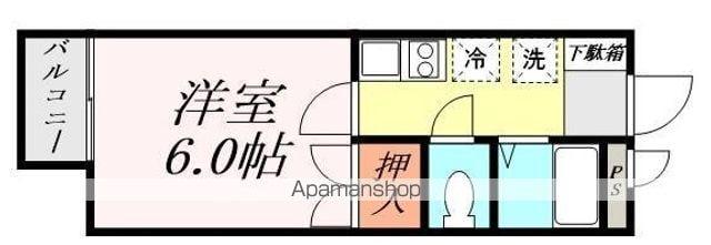 ベルツリー(1K/2階)の間取り写真