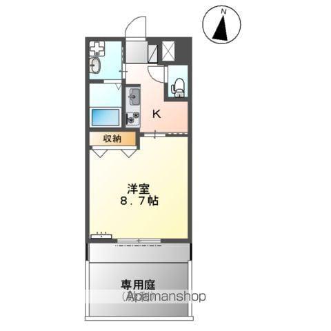アプロディーテー北安東(1K/1階)の間取り写真
