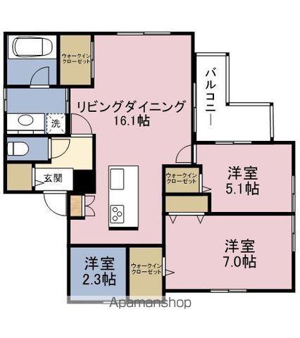 MAISON TOKI(2SLDK/2階)の間取り写真