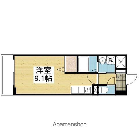 フォレスト・グランテラス(ワンルーム/6階)の間取り写真