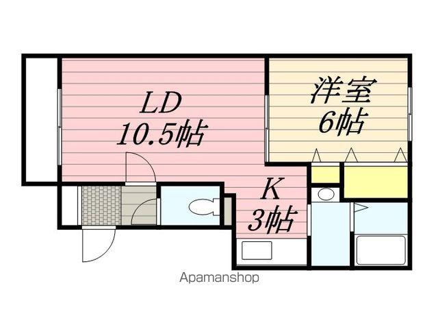 ボナールN18(1LDK/4階)の間取り写真